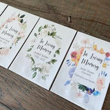 Personalized Funeral Favor, Memorial Favor, Celebration of Life Favor, In Loving Memory Seed Packet Favor, Seed Packet Favor for Funeral