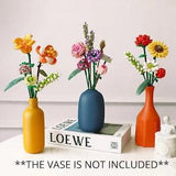 Birthday gift Building Block Bouquet Perpetual Flower 3D Model Home Decoration Plant Potted Flower roses Assembly Bricks birthday gifts