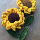 Handmade Knitted Sunflower/ Knitted Flower/ Gift for Her/ Mother Gift