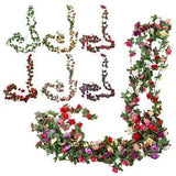Artificial Peony Vine Fake Flowers  Garland Hanging Silk Plants Vine For