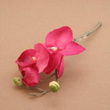 Bright Pink Phalaenopsis or Butterfly Orchid Blossoms Pick- silk flowers- artificial flowers - slightly imperfect