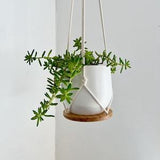 Plant Hanger Shelf, recycled bamboo and canadian cotton, three sizes