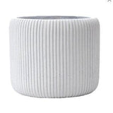 Small White Fluted Ribbed Ceramic Planter, Ribbed Planter, Fluted Planter, Ceramic, White Ceramic, White Planter, Herb Planter