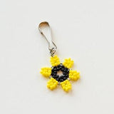 Sunflower Beaded Keychain