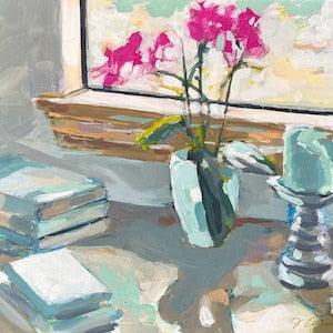Painting - Original of January Orchid 11??? x14??? unframed