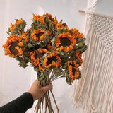 2/5 natural dried sunflowers??dried sunflowers bouquet??dried sunflowers arrangement??flowers for vase??home decoration??wedding flower decor