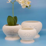 Casa Orchid Planter Trio by Alt???: Elegance in Three Sizes (3 pots)