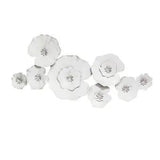 Stratton Home Decor Lily Pad Metal Wall Art in White
