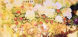 STUNNING ORIENTAL ASIAN ART CHINESE WATERCOLOR PAINTING-Peony flower