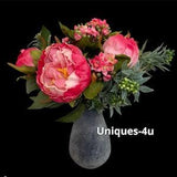 Real touch Peonies Floral bouquet in vase
