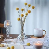 PCS Dried Billy Balls, 17"/43CM Yellow Billy Balls Flowers Golden Ball 20