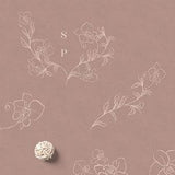 White Line Drawing Delicate Orchid Flowers Illustrations. Flowers, wreaths and frames.