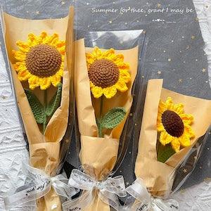 sunflower bouquet??crochet flowers, crochetflowerbouquet,halloween gifts, Christmas present, crochet flower, crochet bouquet