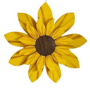 Sunflower Fields Wood Door Decoration