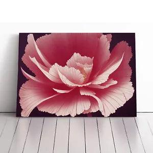 Animated Carnation Flower Canvas Print Wall Art Framed Picture Home Decor Large