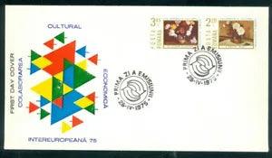 1975 Chrysanthemum,Peony,Flowers,Paintings,Luchian,Europa,Romania,M.3258,P2/FDC
