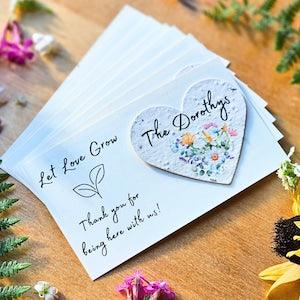 Bulk Plantable Wedding Favor Seed Paper Favor Flower Seed Paper Custom Seed Wedding Favor Wildflower Wedding Favor Wildflower Seed Favor Tag