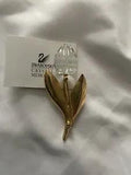 Vintage Swarovski Swan Crystal Memories Lily/Tulip Flower Pin Brooch With Box