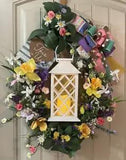 This is Us Lantern floral oval grapevine wreath by Taylormadecustombows 27x22x8"
