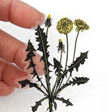 Dandelion Flower Sticker, Clear 3 inch Sticker, Water Bottle Sticker, Birthday party favors, sticker collector