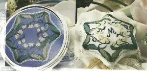 Lily of the Valley Jar lid & Pillow Cross Stitch Pattern CHART from a magazine
