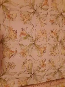 Lily By Roberta Williams 44" X 52" Cotton Quilting Fabric yellow, gold, cream