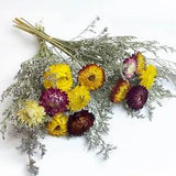 NEW LISTING17 Inch Natural Dried Flower Bouquets, 12Pcs Daisy Flowers and Caspia Statice Fl