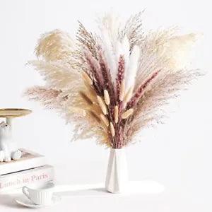 ZFDEBY 110 Pcs Dried Pampas Grass Natural Floral Decor Plants for Home Decor