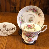 Royal Albert Moss Rose Teacup and Saucer