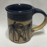 VINTAGE Succulent Planter, tiny small mug/cup succulent/cactus orchid planter pot purple blue flowers
