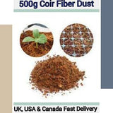 100% Natural Coconut Coir Fiber 500g Pack For Vegetable Garden Orchid & Flower Quick Plant Growing, Pet Birds Nests Crafts compost pack