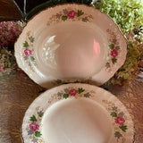 Grindley Cream Petal Rose Bouquet dinner plates oval serving platter