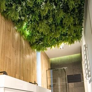 Artificial Plant Wall - White Daisy - Green Wall Indoor - Plant Vertical Garden - Wall Covering - Wall Panelling - Accent Wall - Plants