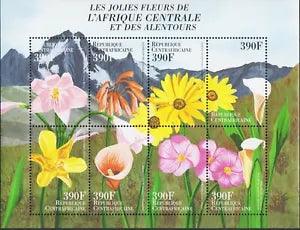 Central Africa 2000 Orchids Lilies Flowers Plants Nature sht MNH