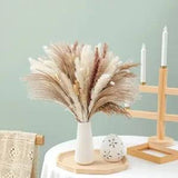 102PCS Dried Pampas Grass Decor Arrangement Plant Wedding Party Flowers 102pcs