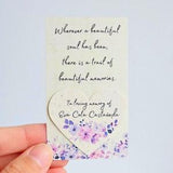 Personalized Funeral Favor Seed Celebration of Life Favor Seed Memorial Favor Seed Funeral Favor Tag Funeral Favor Label Funeral Favor Guest