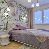 Pink Orchids   , Removable Wallpaper, Wall mural, Peel and stick, Watercolor Mural, Self adhesive,  #82