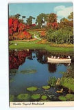 Florida Tropical Wonderland Cypress Gardens FL Lily Pads Bougainvillea ?Postcard