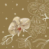 Orchids, Print, 8"x8"