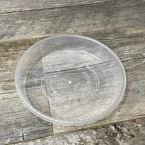 6??? round clear plant pot saucer, drip saucer for pots, sturdy clear plant saucer, plant tray, drainage saucer for plant pots