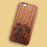 Retro sunflower wood phone case for iPhone 15, 15 Plus, 15 Pro Max | iPhone 14 Pro Max, 12Mini | 13 Pro Max iPhone 11