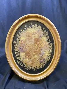 VINTAGE FRAMED PRESSED BOUQUET 10 X 12???