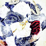 crystal, bridal, bright, Wedding, jeans bouquet of denim with jewellery for bride and corsage for groom in any colours