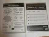 Stampin' Up LOVELY LILY PAD photopolymer set & LILY PAD Cut & Emboss Dies NEW