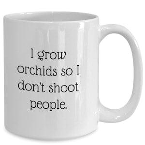 Orchid coffee mug, orchid whisperer, orchid mom, orchid dad, orchid lover mug, orchid grower mug, orchid collector gift, plant lover gift