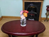 1.12th Scale Dolls House Accessories Paper Flowers Carnations In Vase