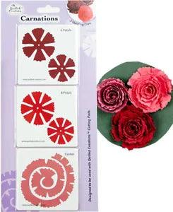 CARNATIONS QUILLING DIES-Quilled Spiral/Layered Flower-3D Paper Flowers Die