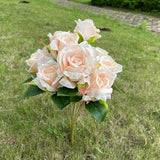 champagne rose wedding flower fake wedding bouquet flower floral centerpiece rose flower artificial flower wedding home  decor event decor