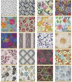 Ambesonne Floral Romance Microfiber Fabric by The Yard for Arts and Crafts