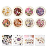 8 Boxes DIY Petals for Nail Dry Patch Art Decorations The Flowers